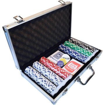 Juego de fichas de póker Claytec con estuche de aluminio