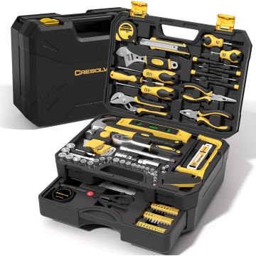 Kit de herramientas de 328 piezas con maletín organizador