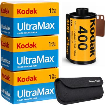 Kodak Ultramax 400 película 35mm 3 rollos