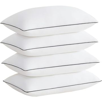 Set 4 Almohadas Poliéster Estándar Refrescante
