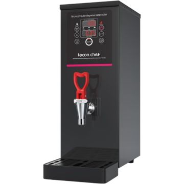 Dispensador de agua caliente eléctrico 10L negro lecon chef