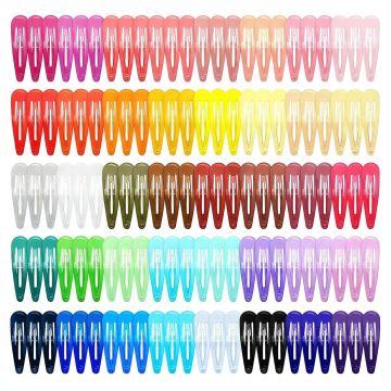 Pack de 120 pinzas de metal coloridas, 2 pulgadas