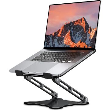 Soporte Ajustable para Laptop LOXP, Base Plegable de Metal, Compatible 10-15.6”