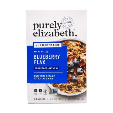 Avena Purely Elizabeth Blueberry Flax Prebiótica, 9.12 oz, Pack de 6
