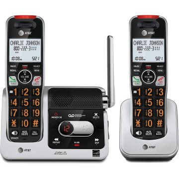 AT&T BL102-2 Teléfono Inalámbrico DECT 6.0 2 Auriculares Contestadora