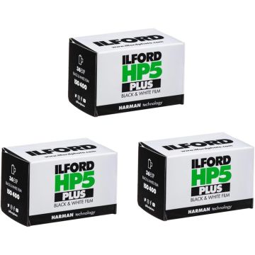 Películas Ilford HP5 Plus 35mm ISO 400 Pack 3