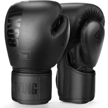 Guantes de Boxeo Entrenamiento Cuero PU Protección Wristband