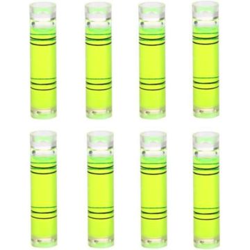 Juego de 8 Niveles de Burbuja Mini Cilíndricos 9.5x40mm