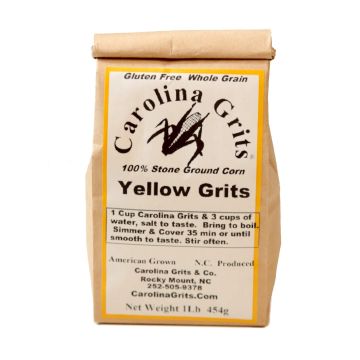Carolina Grits Company Sémola de Maíz Amarillo Molida a la Piedra