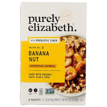 Avena Purely Elizabeth Banana Nut Prebiótica, 9.12 oz