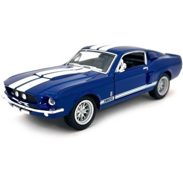 KiNSMART - 1967 Ford Shelby Mustang GT500 1:38 Coche de Metal Azul