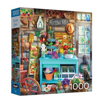 Rompecabezas RoseArt Hobby Haven The Potting Shed 1000 Piezas