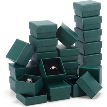 Cajas Estuche Joyeria Cartón 5.1x5.1x3.1cm 72 Unidades