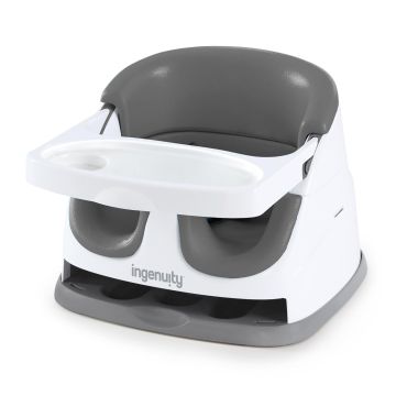 Ingenuity Baby Base Booster 2 en 1 con Bandeja - Pizarra