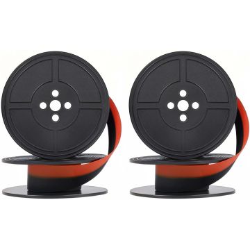 Cinta para Máquina de Escribir 2 Paquetes Negro/Rojo Universal