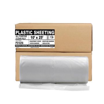 Aluf Plastics Lámina de Polietileno 6 MIL 3.05m x 7.62m Transparente