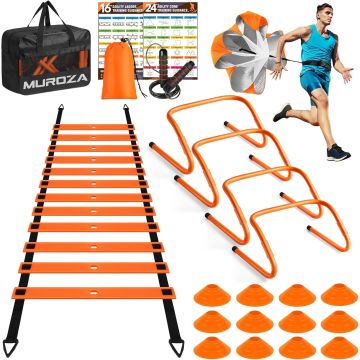 Equipo Completo Escalera de Agilidad 20ft Naranja