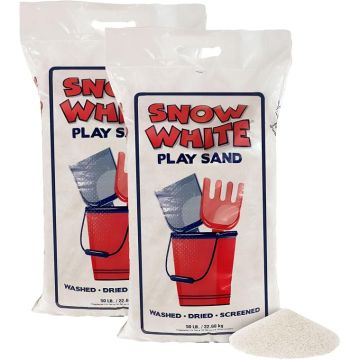 Arena de Juego Blanca 2 Paquetes 50 Libras Niños