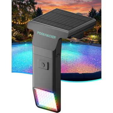 Luz Solar para Piscina LED 10 Colores 4 Modos con Control Remoto