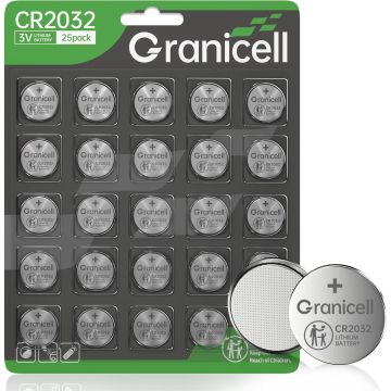Granicell CR2032 Batería de Litio 3V 25 Unidades