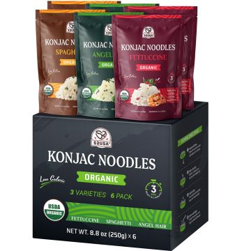 Fideos Orgánicos Konjac Shirataki 52USA, Bajo en Carbos 1500g (6 Pack)
