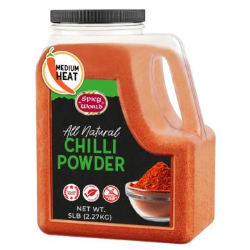 Polvo de Chile Rojo 5 LB - Picante Medio - 100% Natural