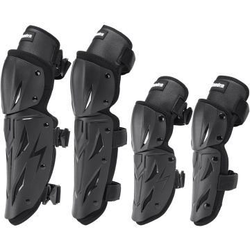 Protector para rodillas y espinillas para moto 4 piezas