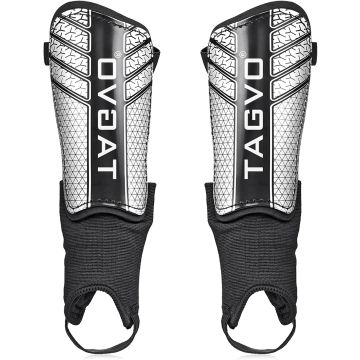 Canilleras TAGVO para fútbol talla M color negro