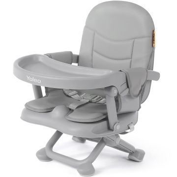 Silla bebé para comer, con bandeja removible y plegable