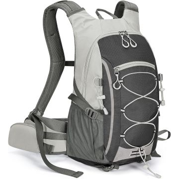 Mochila Senderismo 28L Impermeable Ligera Viaje Camping Hombre Mujer Negra
