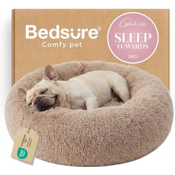 Cama Redonda Perro Mediana 76cm Lavable Antiansiedad