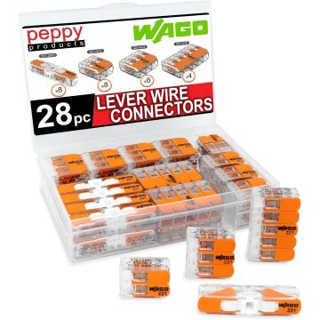 Conectores WAGO 221 Lever Nuts Juego 28 piezas