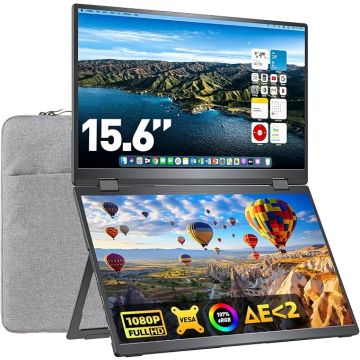 Monitor Portátil Extensor 15.6 FHD IPS HDMI USB-C Compatible
