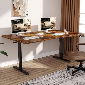 Escritorio Ajustable Electrico Standing Desk 160x71 cm Marró
