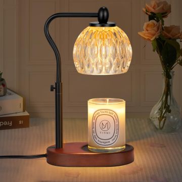 Lámpara Calentadora de Velas con Temporizador y Dimer - Ajustable