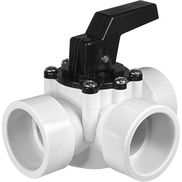 Válvula de Desvío 3 Vías FibroPool 1.5" Slip para Piscinas y Spas