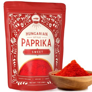Paprika Dulce Estilo Húngaro Snackathon, 7 oz, Polvo Fino y Suave