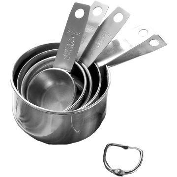 Cucharas Medidoras de Acero Inoxidable Set 5 Piezas