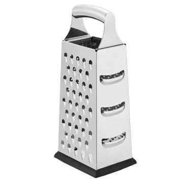 Rallador caja 4 lados Amazon Basics acero inoxidable 9 pulg