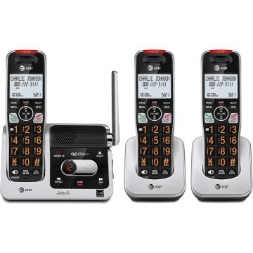 AT&T BL102-3 Teléfono Inalámbrico DECT 6.0 3 Auriculares Contestador