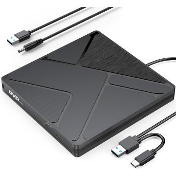 Grabadora externa de CD/DVD USB 3.0 para laptop
