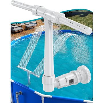 Fuente para piscina ajustable para piscinas elevadas e incrustadas