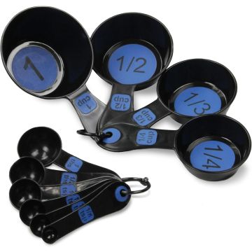 Set de 10 cucharas medidoras plásticas Chef Craft