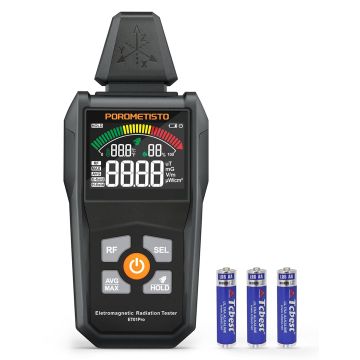 Medidor EMF Detector ET01Pro, 5 en 1, Uso Hogar y Oficina