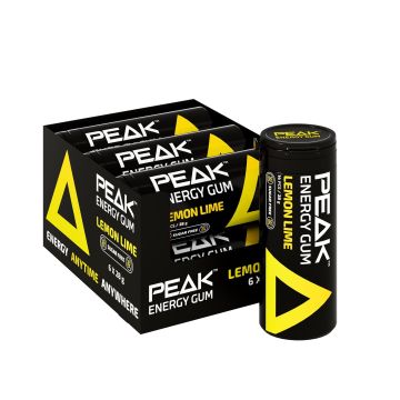 Chicle Peak Energy Sabor Lemon Lime - Pack de 6 unidades