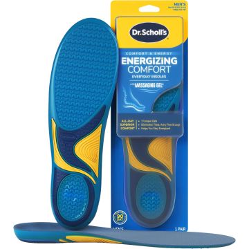 Plantillas Dr. Scholl's Energizing Comfort Hombre con Gel Masajeante