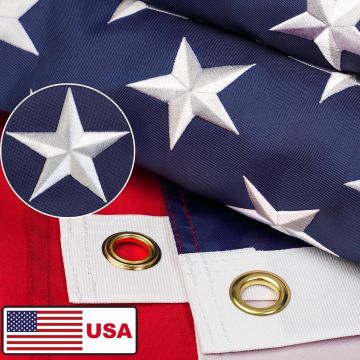 Bandera de Estados Unidos 3x5 pies para exteriores resistente